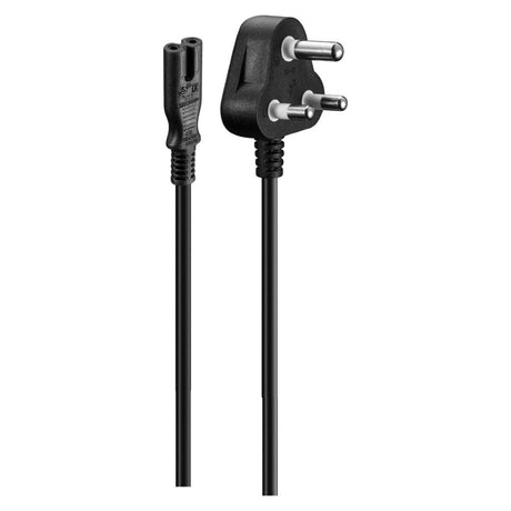 Volkano Presto Series Power Cable 2 pin Figure 8 to SA 3pin 1.8m 2.5A - Black