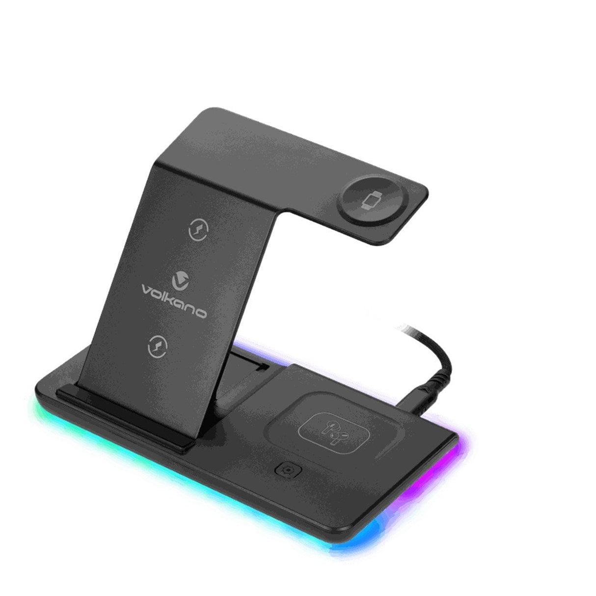 Volkano Versa Series 4-in-1 Wireless Charger VK-8402-BK