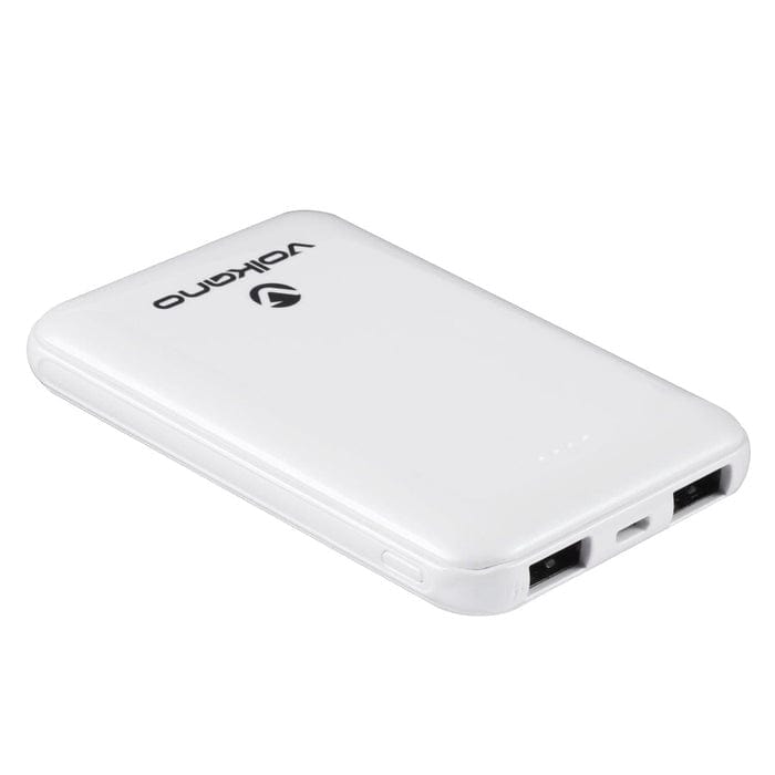 Volkano Nano Series 5000mAh Li-Po Powerbank - White VK-9000-WT