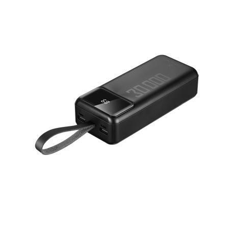 Volkano Punch Series 30000mAh Power Bank with Light VK-9028-BK