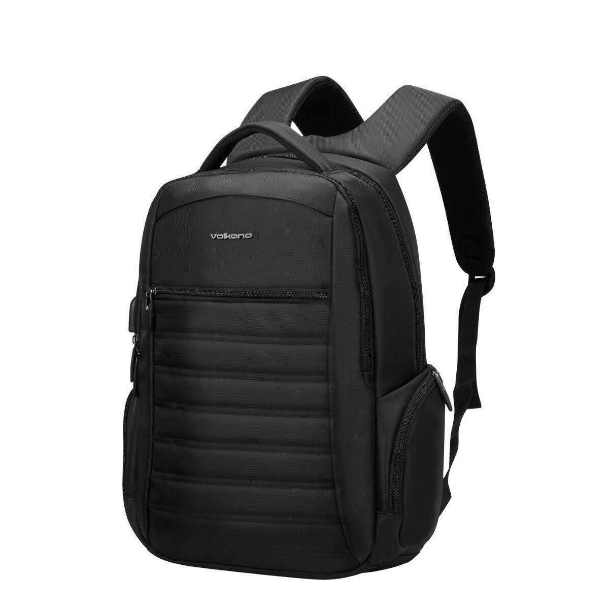 Volkano Boston 15.6-inch Notebook Backpack - Black VK-9173-BK