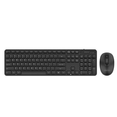 VolkanoX Garnet Series Wireless Keyboard and Mouse Combo Black VKX-20008-BK