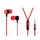 Volkano Metallic Series Earphones with Mic Red VMS201-R