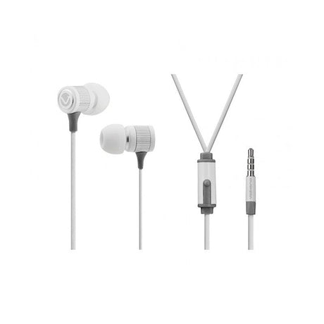 Volkano Metallic Series Earphones with Mic White VMS201-WHT