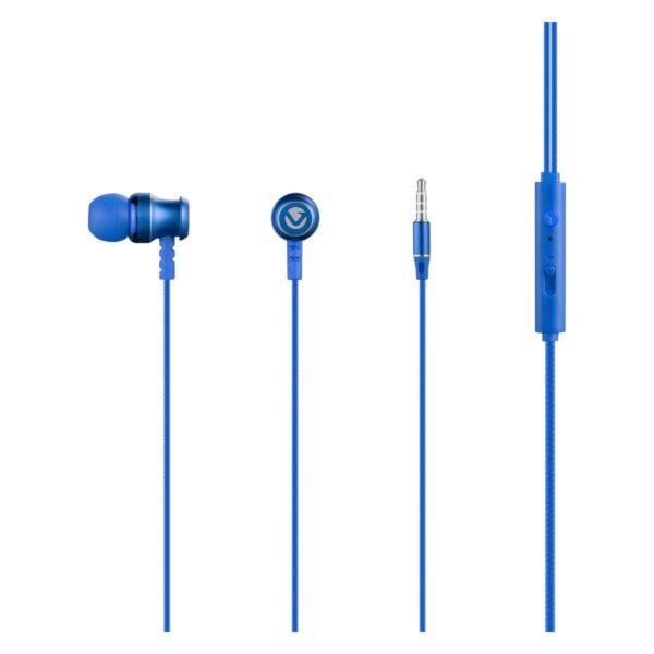 Volkano Stannic Series Wired Earphones with Mic Blue VSN202-B(V2)