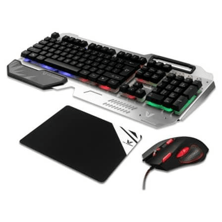 Volkano VX Gaming Combat Series Metal Keyboard and Mouse Combo VX-101-BKSL