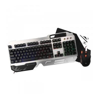 Volkano VX Gaming Combat Series Metal Keyboard and Mouse Combo VX-101-BKSL