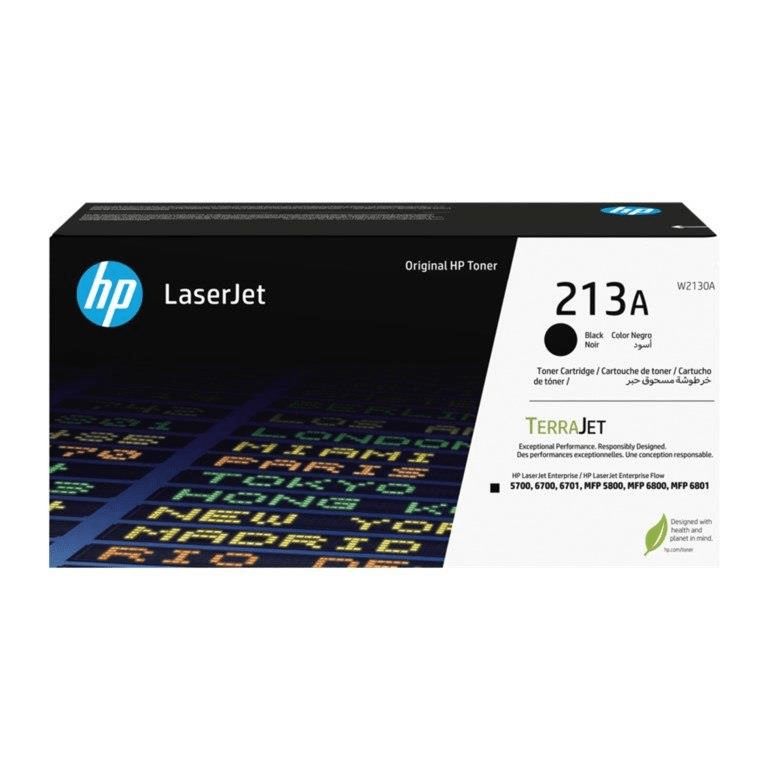 HP 213A LaserJet Black Toner Cartridge 3,500 pages Original W2130A Single-pack