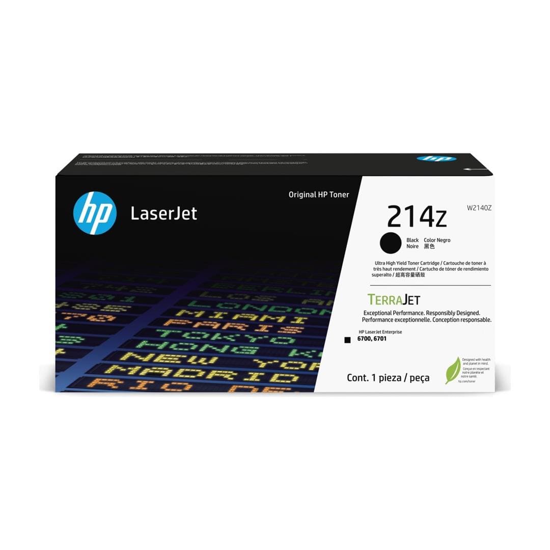 HP 214Z Black LaserJet Ultra High Yield Toner Cartridge 31,000 Pages Original W2140Z Single-pack