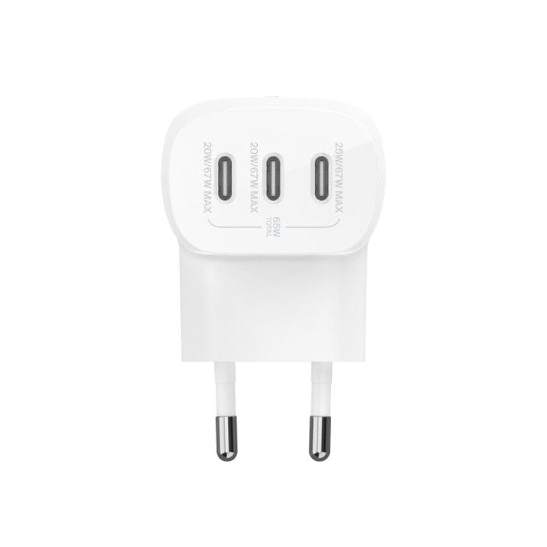 Belkin 3-in-1 67W Type-C Wall Charger with Type-C Male to Male Cable 2m WCC002vf2MWH-B6