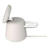 Belkin BoostCharge Pro 15W 2-in-1 Wireless MagSafe Charging Dock - White WIZ020VFH37