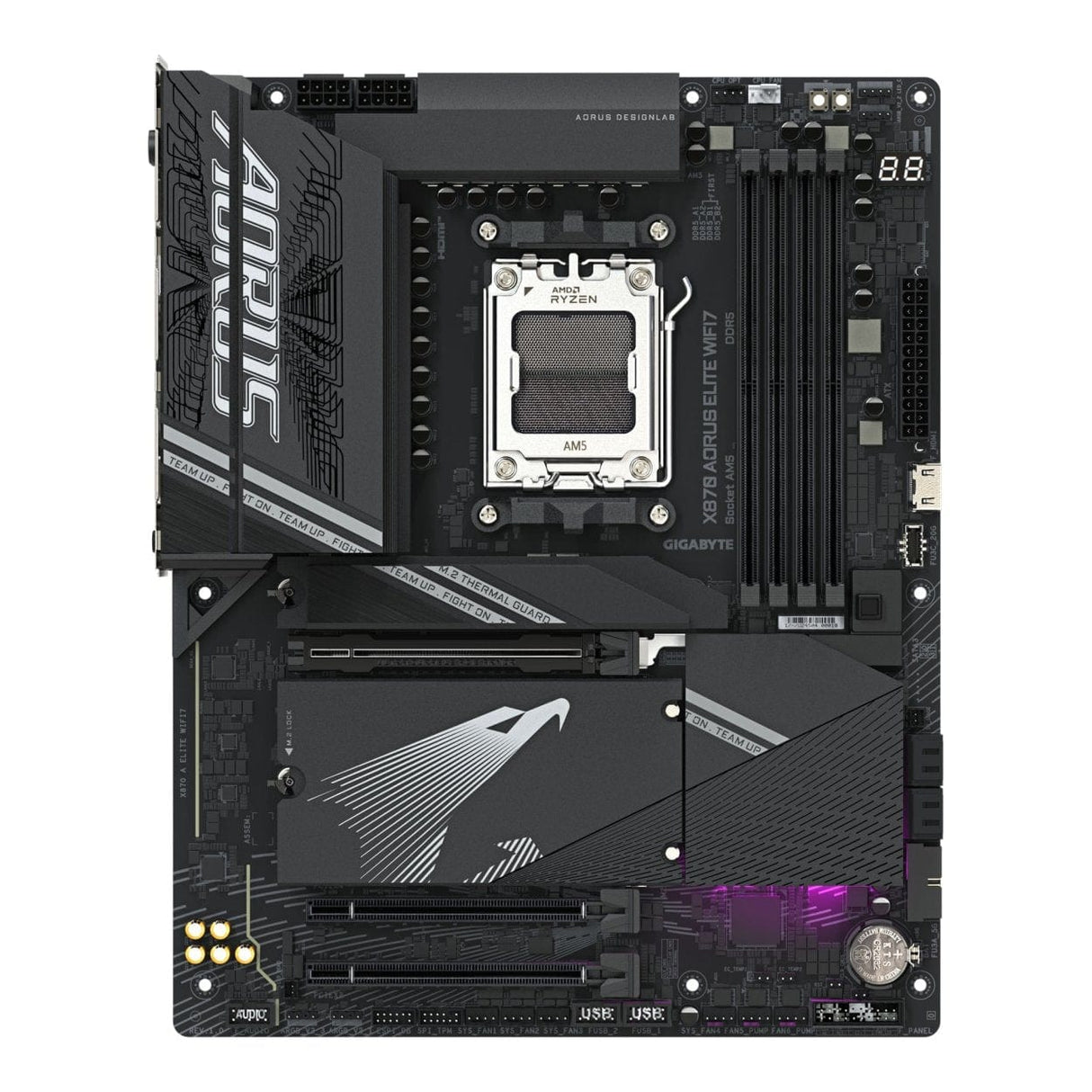 Gigabyte X870 AORUS Elite Wi-Fi 7 AMD Socket AM5 ATX Motherboard