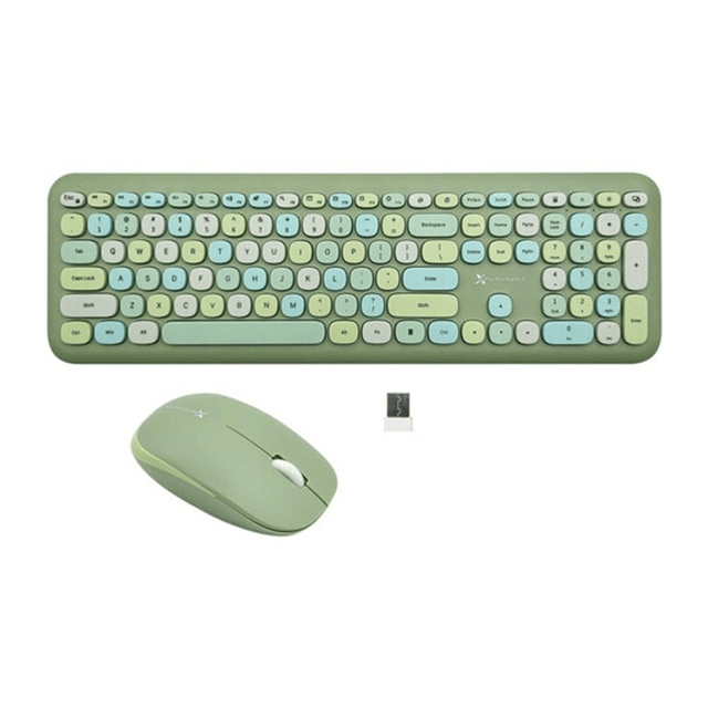 X9 Performance Wireless Keyboard and Mouse Combo Light Green X9RFCOLORCBLG