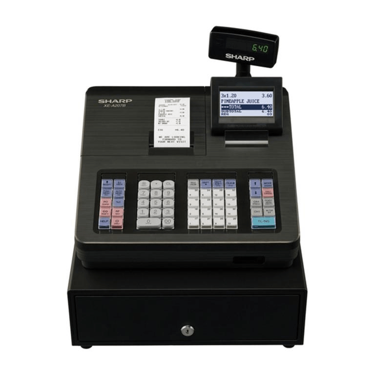 Sharp XE-A207B Cash Register Black
