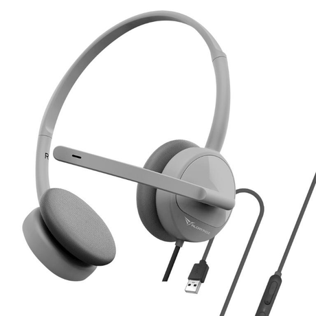 Alcatroz XP-1U USB Wired Headset with Microphone Grey XP1UDGRY