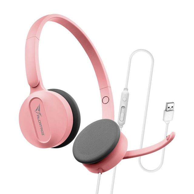 Alcatroz XP-3U USB Wired Headset with Microphone Pink XP3UPNK