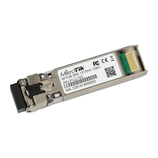 MikroTik XS+31LC10D 10km 1310nm Dual LC UPC Single-Mode SFP28 Transceiver Module