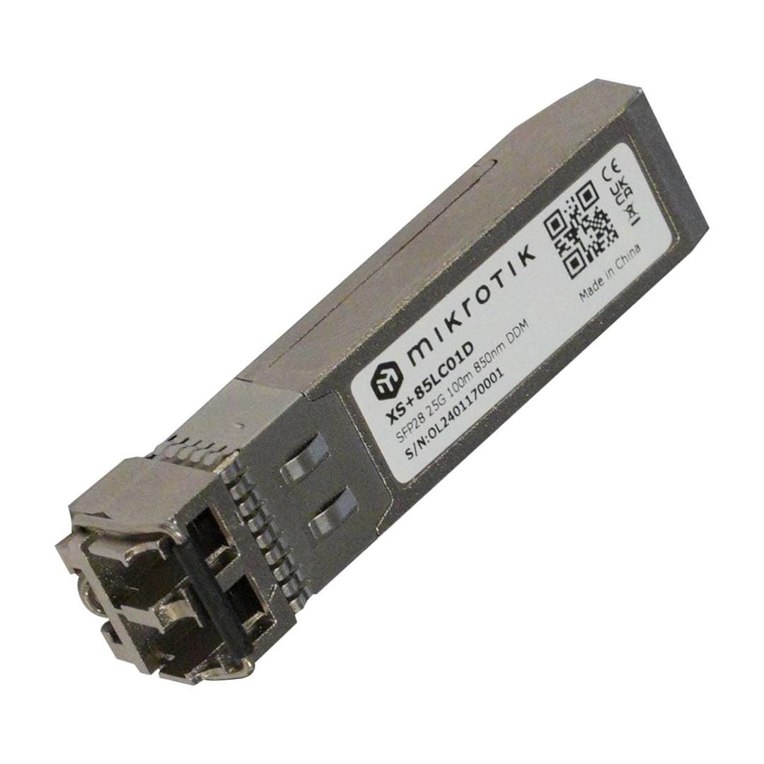 MikroTik Multi-Mode 25G LC SFP28 850nm 100m Transceiver Module XS+85LC01D