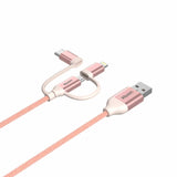 Unitek Y-C4036ARG 3-in-1 to Type-A Multi Charging Cable 1m Rose Gold