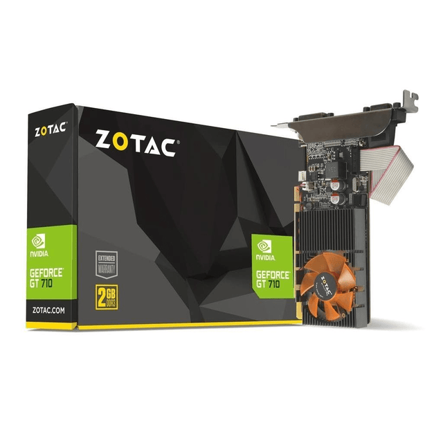 Zotac Nvidia GeForce GT 710 2 GB GDDR3 Graphics Card ZT-71310-10L