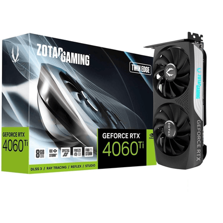 Zotac Nvidia GeForce RTX 4060 Ti Dual 8GB GDDR6 Graphics Card ZT-D40610E-10M