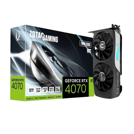 Zotac Gaming Nvidia GeForce RTX 4070 Twin Edge OC 12GB GDDR6X Graphics Card ZT-D40700H-10M