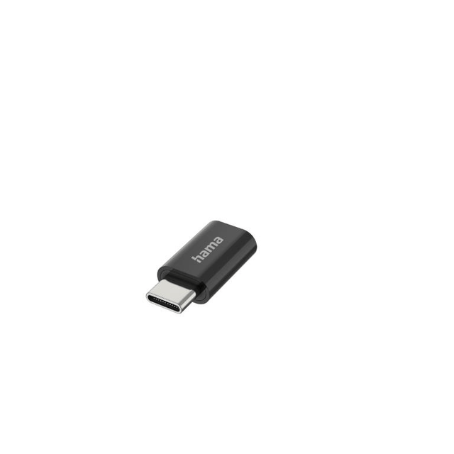 Hama USB-C to Micro-USB Socket OTG Adapter Black 00200310