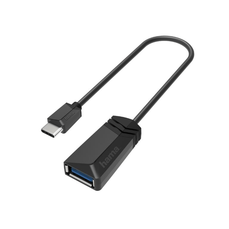 Hama USB-C Plug to USB Socket OTG Adapter Black 00200312