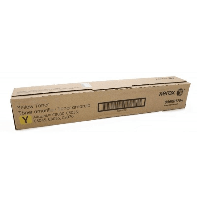 Xerox AltaLink C8030 C8035 C8045 C8055 C8070 Yellow Toner Cartridge 15,000 Pages Original 006R01704 Single-pack