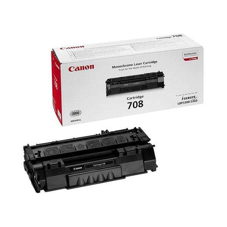 Canon 708 Black Toner Cartridge 2,500 Pages Original 0266B002 Single-pack