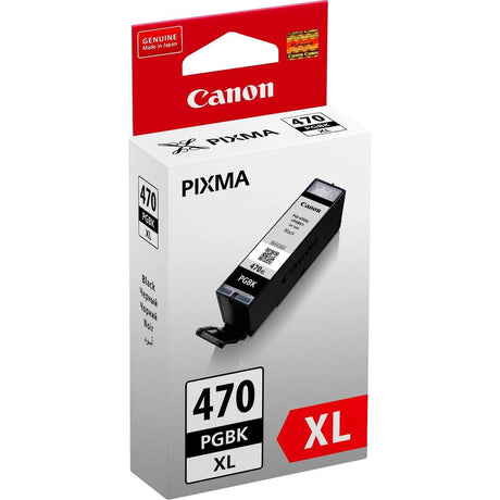 Canon PGI-470PGBK Black High Yield Printer Ink Cartridge Original 0321C001 Single-pack