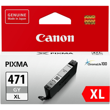 Canon CLI-471XL Grey High Yield Printer Ink Cartridge Original 0350C001 Single-pack