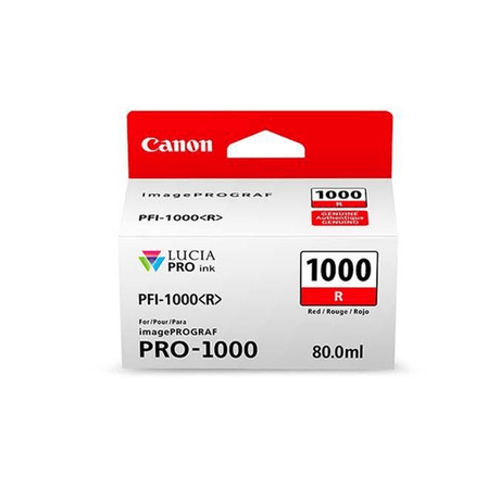 Canon PFI-1000 Red Printer Ink Cartridge Original 0554C001 Single-pack