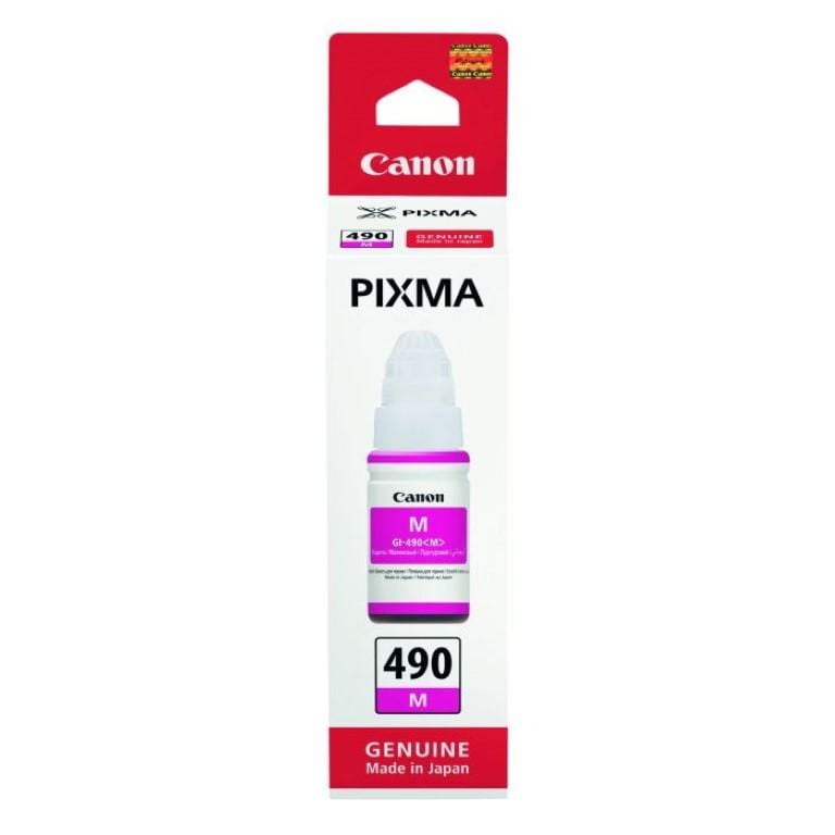 Canon GI-490M Magenta Printer Ink Cartridge Original 0665C001 Single-pack