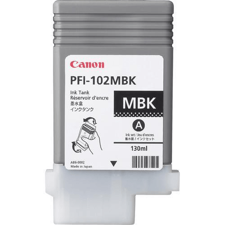 Canon PFI-102MBK Matte Black Printer Ink Tank Cartridge Original 0894B001 Single-pack