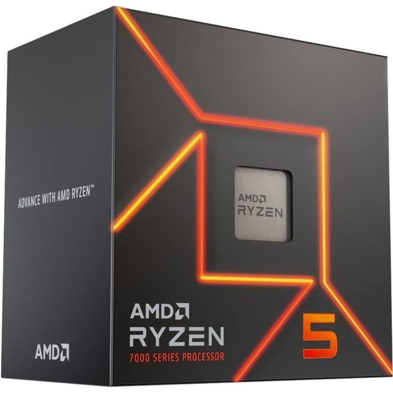 AMD Ryzen 7600X CPU - AMD Ryzen 5 6-core Socket AM5 5.1GHz Processor 100-100001015BOX