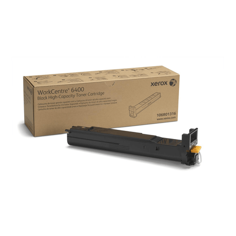 Xerox WorkCentre 6400 Black Toner Cartridge 12,000 Pages Original 106R01316 Single-pack