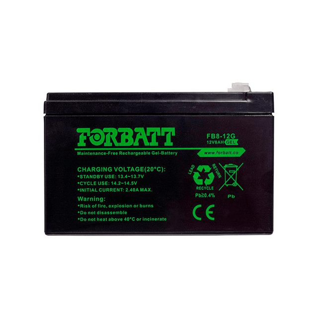 Forbatt 12V 8AH Acid Gel Battery 12-8G