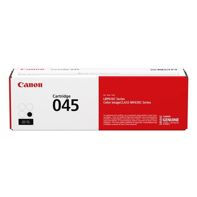 Canon 045 Black Toner Cartridge 1,400 Pages Original 1242C002 Single-pack