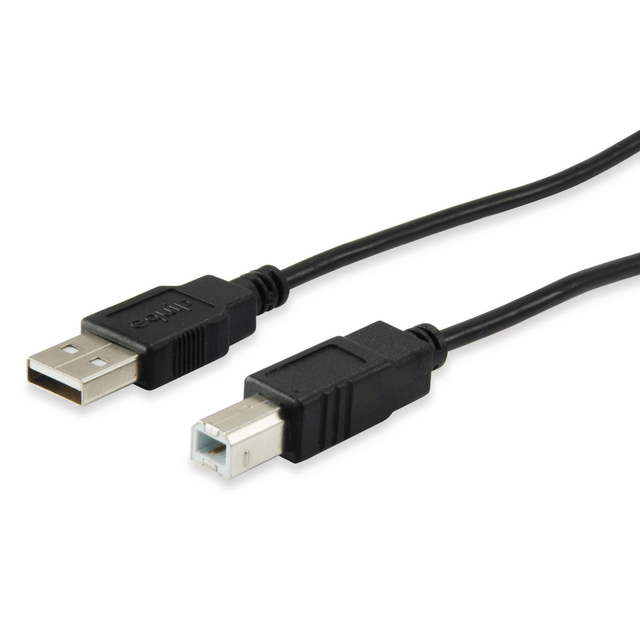 Equip USB 2.0 Type A to Type B Cable 1m Black 128863