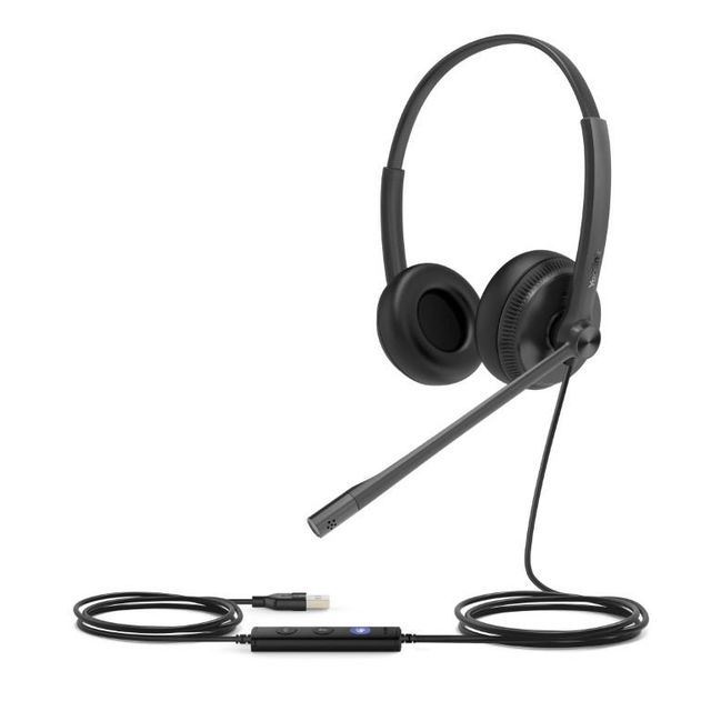 Yealink UH34 Dual Wired USB Type-A Headset for Microsoft Teams 1308043