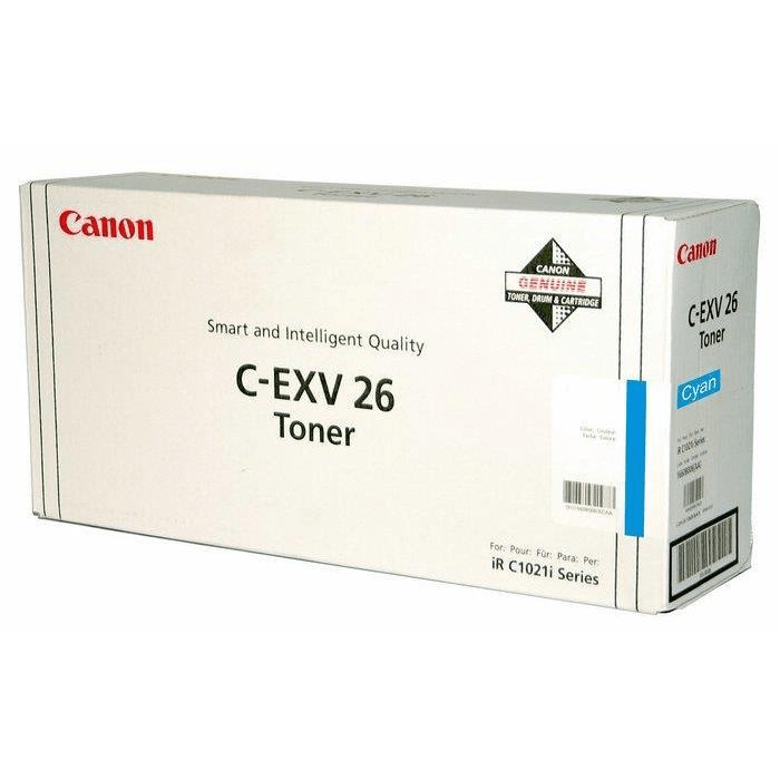 Canon C-EXV 26 C Cyan Toner Cartridge 6,000 Pages Original 1659B006 Single-pack