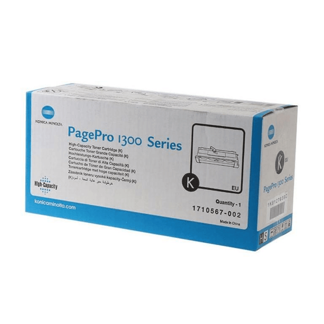 Konica Minolta PagePro 1300W Black High Yield Toner Cartridge 6,000 Pages Original Single-pack 1710567-002