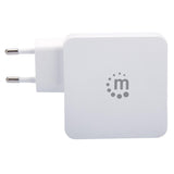 Manhattan Wall/Power Charger Euro 2-pin USB-C and USB-A Ports USB-C OUTPut: 60W / 3A 180221