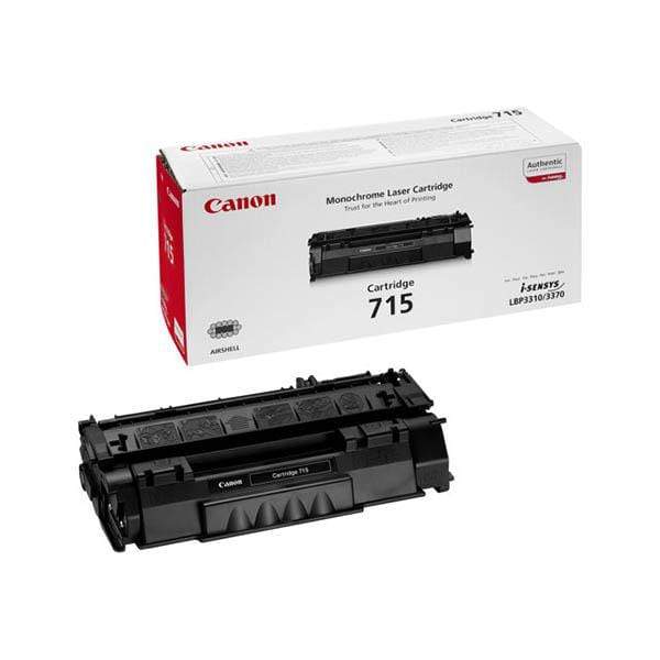 Canon 715 Black Toner Cartridge 3,500 Pages Original 1975B002 Single-pack