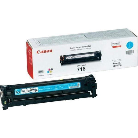 Canon 716 C Cyan Toner Cartridge 1,500 Pages Original 1979B002 Single-pack