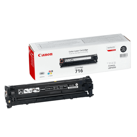 Canon 716 Black Toner Cartridge 2,300 Pages Original 1980B002 Single-pack