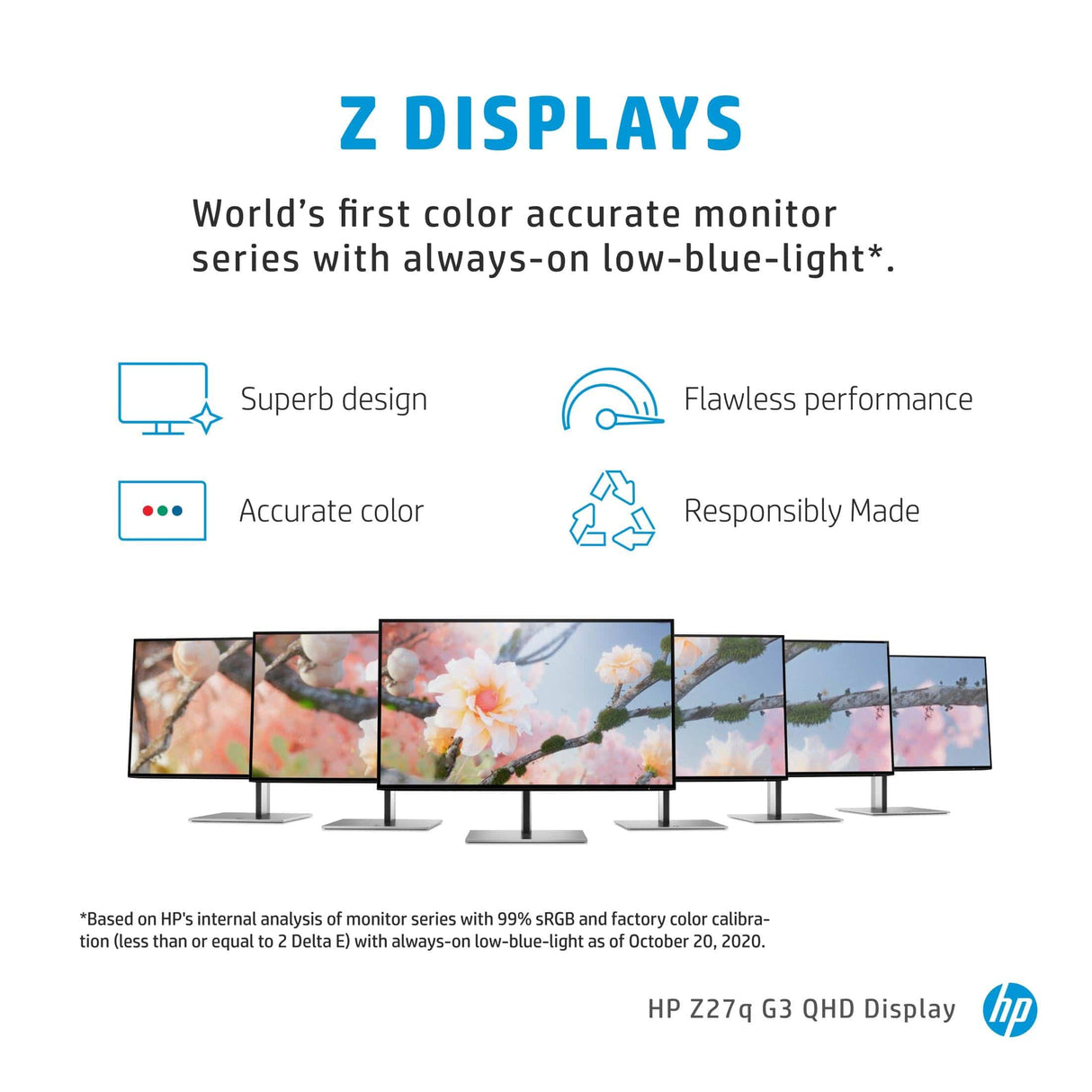 HP Z27q G3 27-inch 2560 x 1440p QHD 16:9 60Hz 5ms LED Monitor 1C4Z7AA