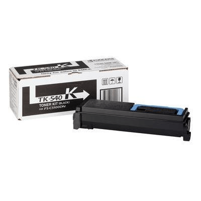 Kyocera TK-540K Black Toner Kit Cartridge 5,000 Pages Original 1T02HL0EU0 Single-pack