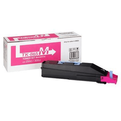 Kyocera TK-865M Magenta Toner Kit Cartridge 12,000 Pages Original 1T02JZBEU0 Single-pack